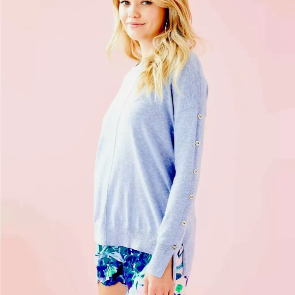 Lilly Pulitzer Sweaters - Lilly Pulitzer NWT Melenie Sweater Heathered Blue Peri Size XS,M